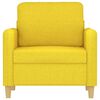 vidaXL Sofa Chair Light Yellow Fabric (100% polyester), metal, textilene