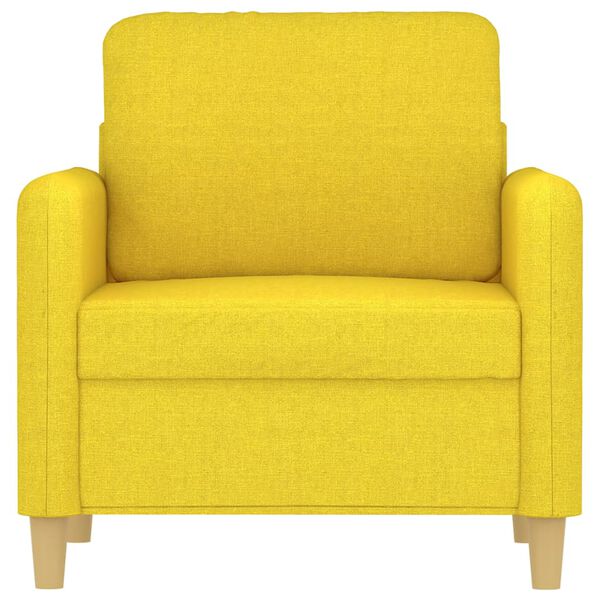 vidaXL Sofa Chair Light Yellow Fabric (100% polyester), metal, textilene