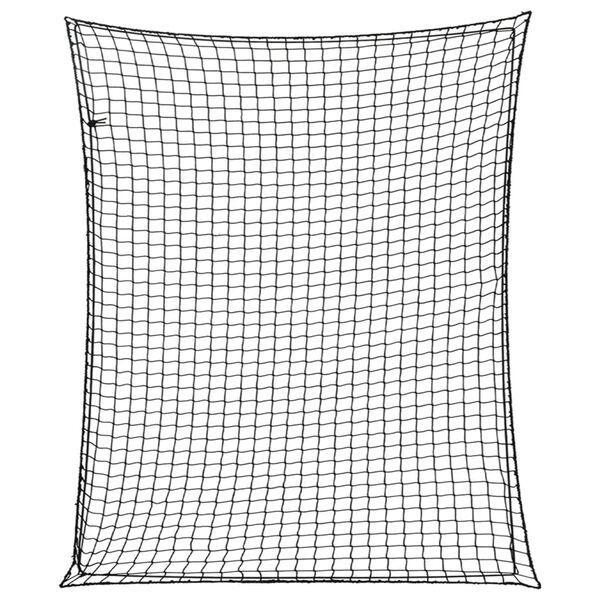 vidaXL Trailer Net with Elastic Rope Black 9.8x8.2' PP