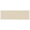 vidaXL Sun Lounger Beige, Bamboo Bamboo, Polyester Large