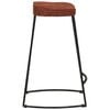 vidaXL Bar Stool Set of 2 Natural Mango Wood Solid Mango Wood Standard