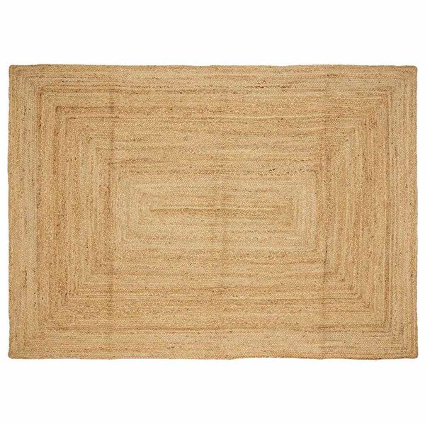 vidaXL Area Rug Natural Jute, Cotton Large Stylish Look Area Rug