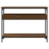 vidaXL Console Table Brown Oak Engineered Wood 39.4 in long