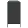 vidaXL Sideboard Black Cold-rolled Steel Sideboard Rectangular