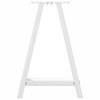 vidaXL Coffee Table Leg White Powder-coated steel Adjustable Levelers