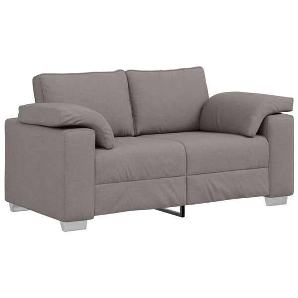 vidaXL Sofa Taupe 62.99 x 30.31 x 32.28 in Fabric