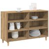 vidaXL Sideboard Artisan oak Engineered wood, solid eucalyptus wood Medium