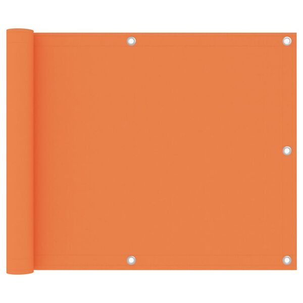 vidaXL Balcony Screen Orange 29.5x118.1" Oxford Fabric