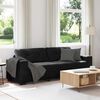 vidaXL Sofa 3 pcs Beige Linen-blend Fabric