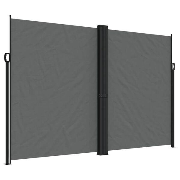 vidaXL Retractable Side Awning Anthracite