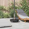 vidaXL Parasol Base Manual Black 17.72 x 17.72 x 17.72 in