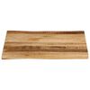 vidaXL Table Top Natural Wood Solid Mango Wood Medium Durable