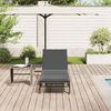 vidaXL Sun Lounger Light Gray