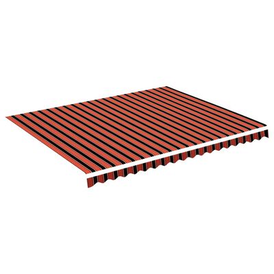 vidaXL Replacement Fabric for Awning Orange and Brown 14.8'x11.5'