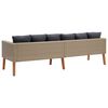 vidaXL Garden Sofa Beige