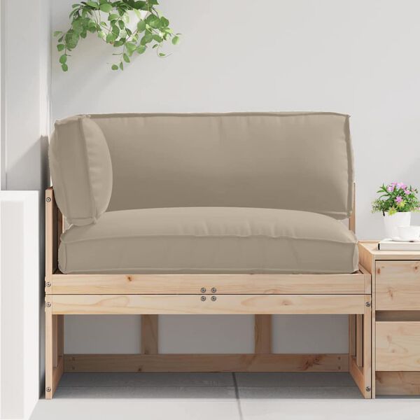 vidaXL Pallet Cushion Set 3 pcs Taupe Oxford Fabric