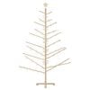 vidaXL Wooden Christmas Tree with Stand Natural 70.9" Solid pine wood