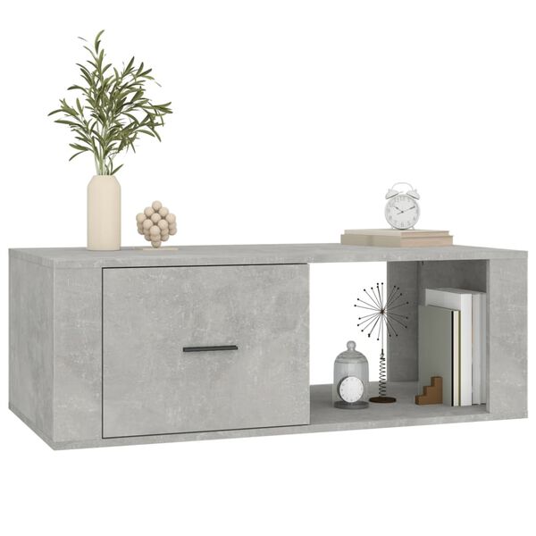 vidaXL Coffee Table Concrete grey Engineered wood Medium Coffee Table