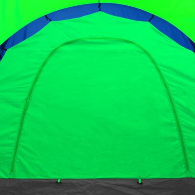 Polyester Camping Tent 9 Persons Blue-Green