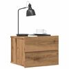 vidaXL Wall-mounted Bedside Cabinet Artisan oak Engineered wood Compact