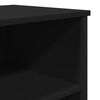 vidaXL Sideboard Black Engineered Wood, Metal Standard Sideboard