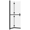 vidaXL Foldable Walk-in Shower Wall Frosted ESG Glass 31.5"x74.8"