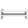 vidaXL Monitor Stand White 19.7x10.6x7.9" Engineered Wood