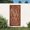 vidaXL Garden Wall Decoration Rusty Corten Steel Medium