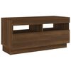 vidaXL TV Cabinet Brown Oak Engineered Wood Medium TV Stand