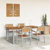 vidaXL Garden Dining Set 5 pcs Gray and brown