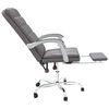 vidaXL Reclining Office Chair Gray Faux leather, metal, plywood Medium
