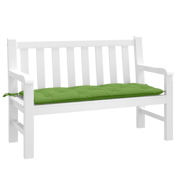 vidaXL Garden Bench Cushion Melange Green Polyester 47.2x19.7x2.8 in