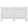 vidaXL Radiator Cover White 59.8"x7.5"x32.1" MDF