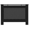 vidaXL Radiator Cover Black 44.1"x7.5"x32.1" MDF