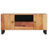 vidaXL TV Cabinet Natural wood with black