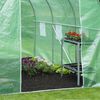 Nature Greenhouse Green Galvanized metal 11.5 x 6.6 x 6.6 ft