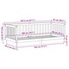 vidaXL Day Bed without Mattress 90x200 cm Solid Wood Pine