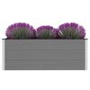 vidaXL Garden Raised Bed Grey Wood-plastic composite Large Durable
