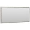 vidaXL Mirror Concrete grey Engineered wood, acrylic Large