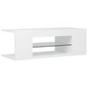 vidaXL TV Cabinet White Engineered wood Medium TV Cabinet Rectangular