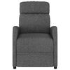 vidaXL Recliner Dark Gray Fabric