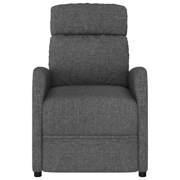 vidaXL Recliner Dark Gray Fabric