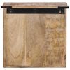 vidaXL Bedside Cabinet Natural Mango Wood Solid Mango Wood, Iron Compact