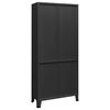 vidaXL Bookshelf Anthracite Steel 31.5 x 12.6 x 70.9 in