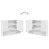 vidaXL Bathroom Furniture Set with Drawer 3 pcs White Engineered wood
