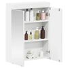 vidaXL Bathroom Mirror Cabinet TULUM White 23.62 x 6.50 x 30.71 in