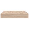 vidaXL Floating Shelf Oak Engineered wood with oak veneer