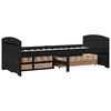vidaXL Day Bed Black Solid pine wood, engineered wood 35.4 x 78.7 in