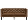 vidaXL Chesterfield Sofa Brown