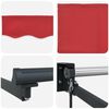 vidaXL Awning Retractable Red 118.11" x 98.43" Polyester and metal
